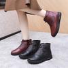 Shoes women's new velvet leather waterproof mother shoes versatile not tired feet non-slip warm snow boots