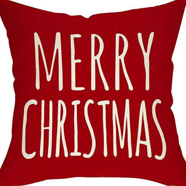 New Christmas Pillow Cover, Deer Snow Festival Decoration, Home Sofa, Living Room Pillow, Cushion Cover