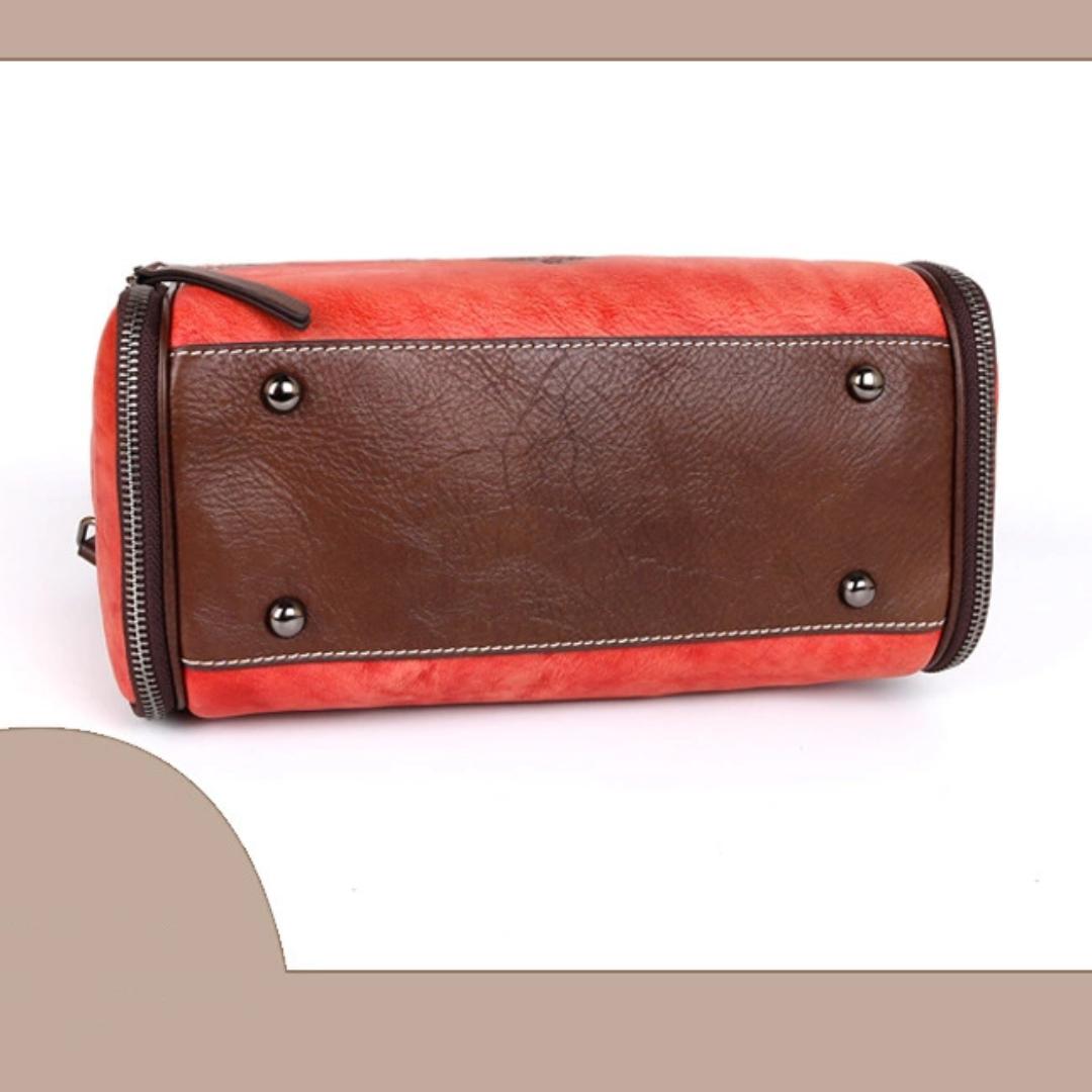 Винтажная кожаная сумка большой вместимости — фото 9