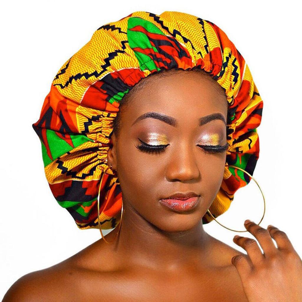 Satin Lined Bonnets Women African 