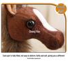 Year of the Horse Akhal-Teke White Horse Plush Keychain - Small Pendant Toy & New Year Gift