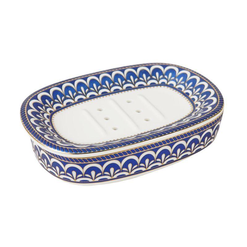 Light Luxury High-end Soap Box Ceramic Light Luxury Toilet Bathroom Drain Soap Box Household No Water