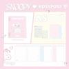 RosyPosy soft set, Snoopy joint loose-leaf book, student A5/B5 horizontal line workbook notebook