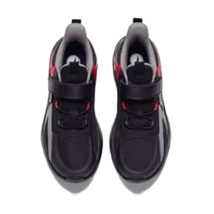 Anta Comfortable Non-Slip Durable Low-Top Kids Running Shoes Kids sneaker Black Red A312415519-2