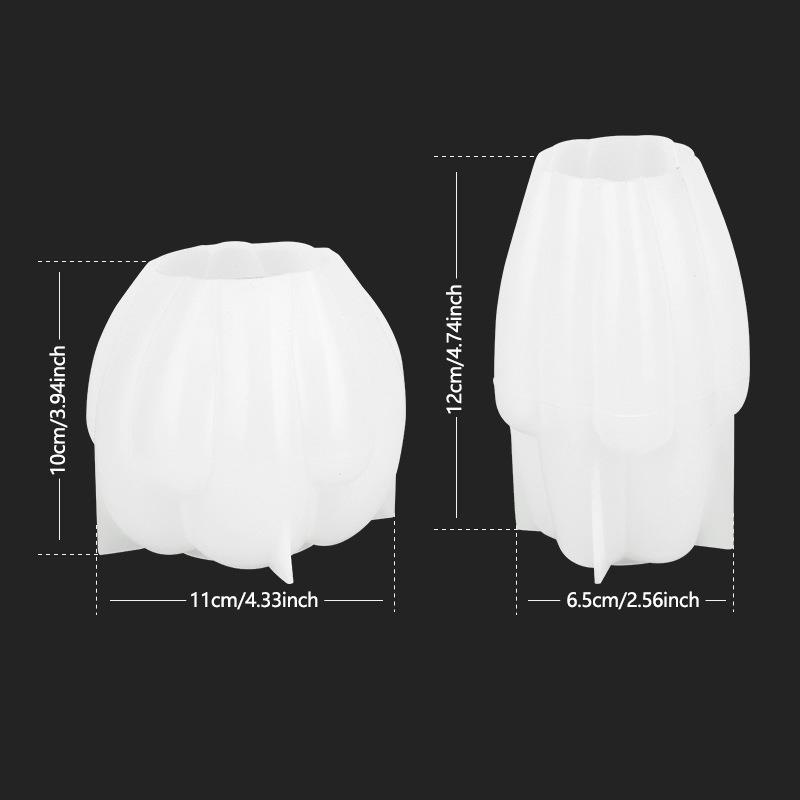 DIY Five Petal Flower Bud Tulip Scented Candle Silicone Mold Gypsum Drip Glue Home Crafts Decoration Mold