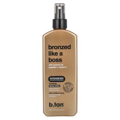 Bronzed Like a Boss, Bronzing Spray Lotion, Contains Coconut Oil, Contains Peptides + Vitamin E, 250ml (8.45fl Oz)