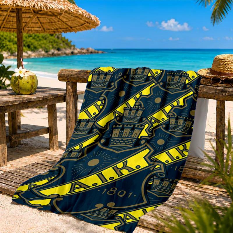 Aik Crest Beach Towel, Quick-drying, Easy To Care For, Suitable for Both Fitness and Beach Vacations,Sports Essential