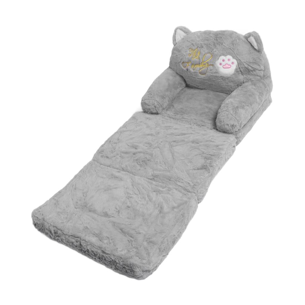 Jeffergarden Kids' Sofa, Fluffy Chair, Sofa Bed, Plush Sofa with Seat Cushion, Folding, Suitable for Children and Adults (3-Layer)