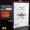 T-Type Magnetic Table Tent Card Holder: Dual-Use Horizontal & Vertical Display Stand