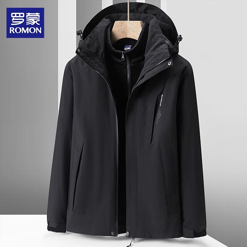 

ROMON Unisex 3-in-1 Outdoor Windproof Warm Hiking Jacket 4XL