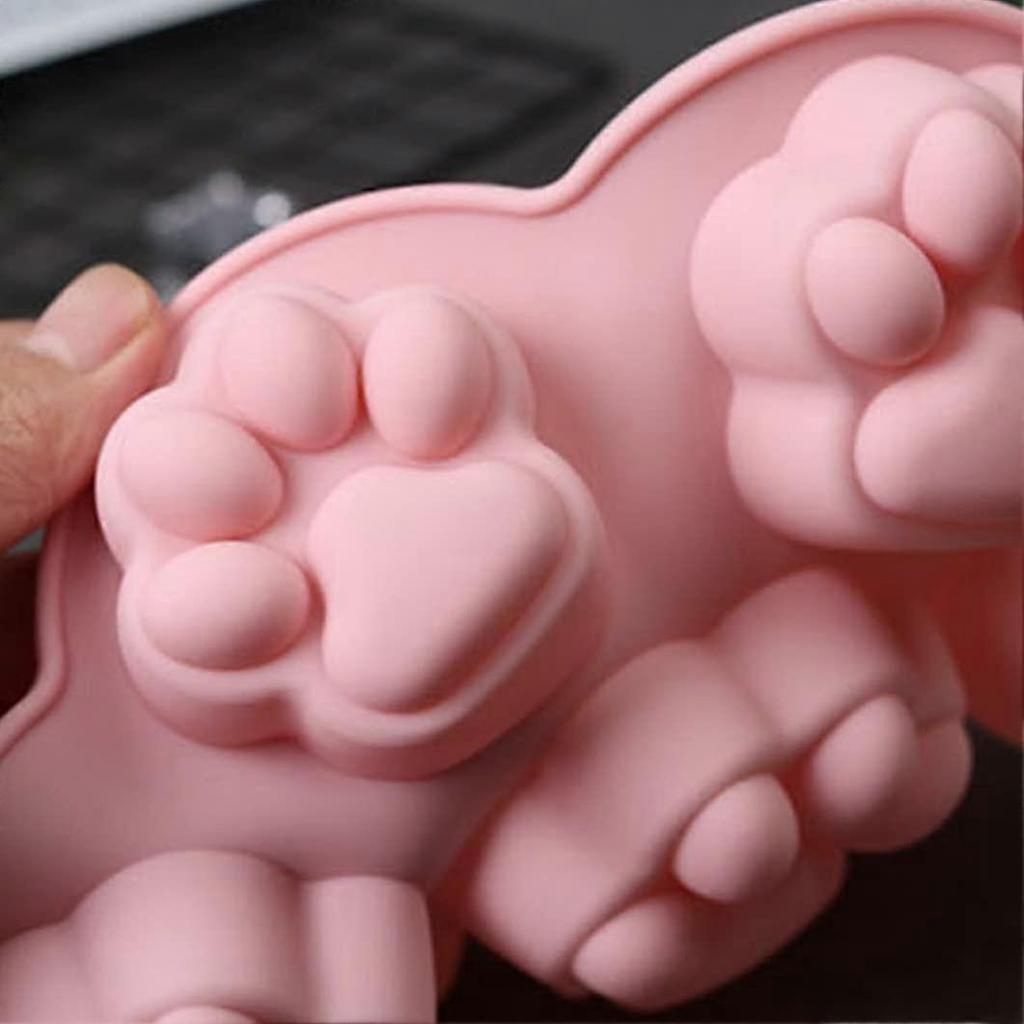 Katzenkralle Silikon Backform Süßigkeitenform Zur Herstellung von Schokoladensüßigkeiten (Rosa) - DD01