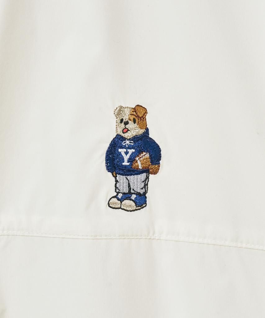 Yale Embroidery Dan Lightweight Packable Windbreaker_Cream