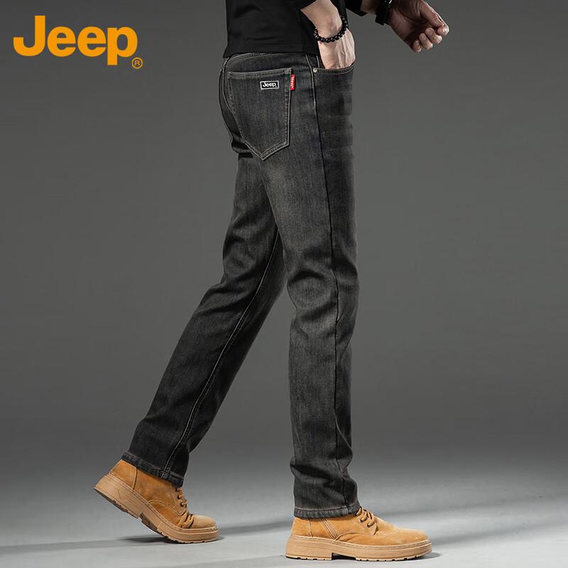 

JEEP Men s Autumn/Winter Slim Fit Stretch Casual Jeans 34