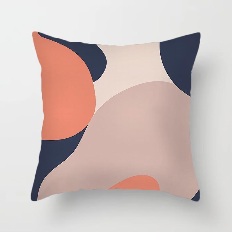 Luxury Home Decoration Pillowcase Simple Watercolor Flow Painting Office Sofa Car Cushion Cover