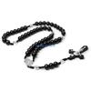 Bead Rosary Necklace Bead Hangable Pendant for Men Female Unisex Praying Meditation Gift Supplies D57B