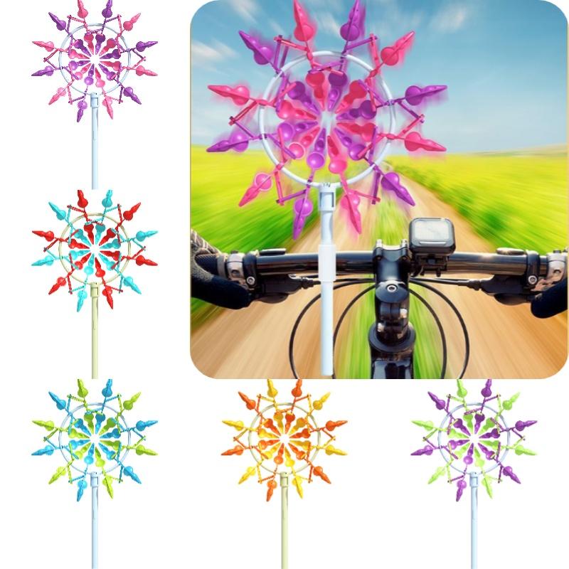 Diy Handheld Children's Educational Relief Toy 3d Sunflower Windmill With Radish Design