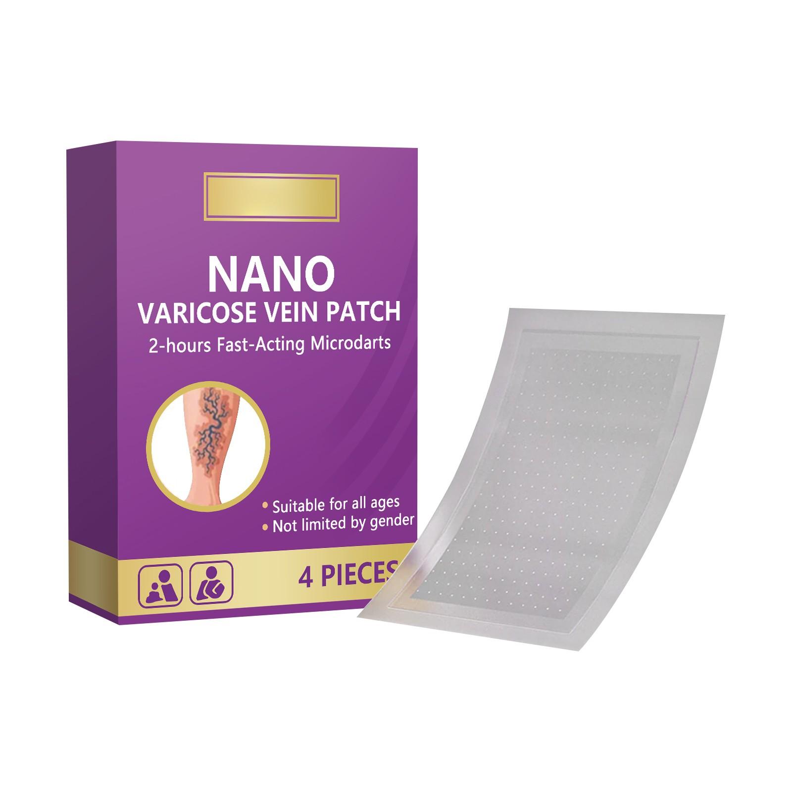 

Nano Varicose Vein Relief Patch Пластырь для снятия отеков и боли от варикозного расширения вен, подходит как для мужчин, так и для женщин(1шт) One Size фиолетовый