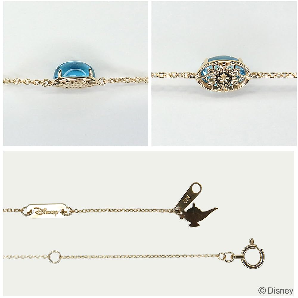 [Disney] Bracelet Aladdin Jasmine Princess 10K Yellow Gold Lace Christmas FBLDS20017