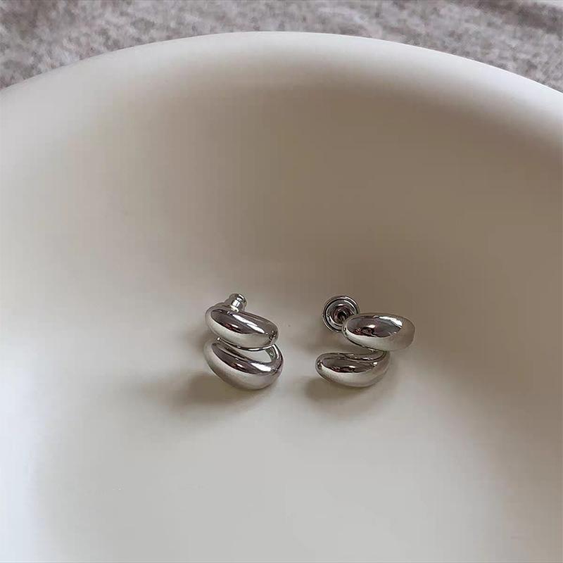 Trending Simple Metal Circular Stud Earring Fashion Party Statement Minimalist Cheap Earrings Female Jewelry For Woman Gifts
