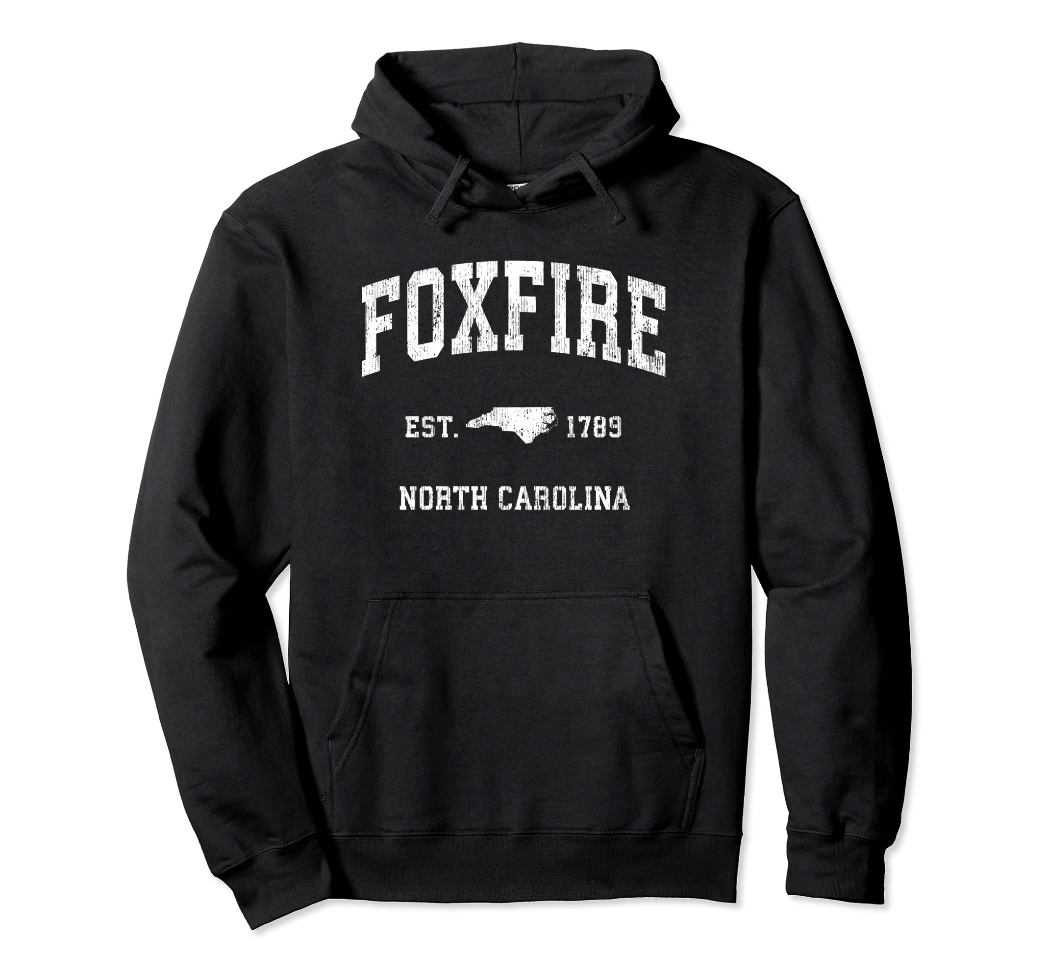 

Foxfire North Carolina NC Vintage Athletic Sport Design Hoodie