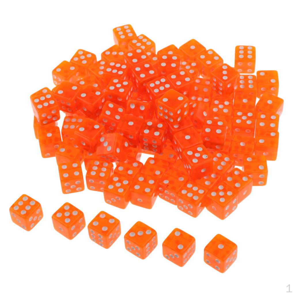 100 Pcs. 6-sided D6 Set