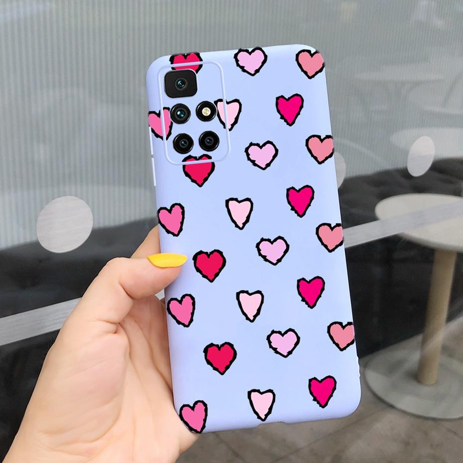 Case For Redmi 10 2022 Stylish Girl Flower Painted Cover For Xiaomi Redmi 10 Coque Fundas Redmi10 4G Soft Silicone Bumper