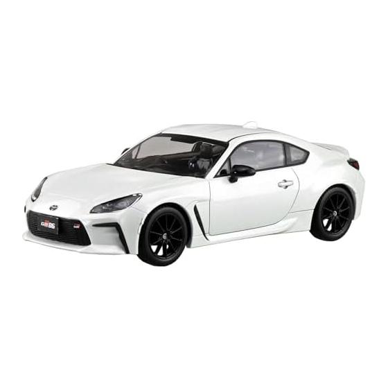 Aoshima Bunka Kyozaisha 1/32 Raku Plastic Snap Kit No.10-CW Toyota GR86 2021 Crystal White Pearl Color-coded Plastic Model (Car)