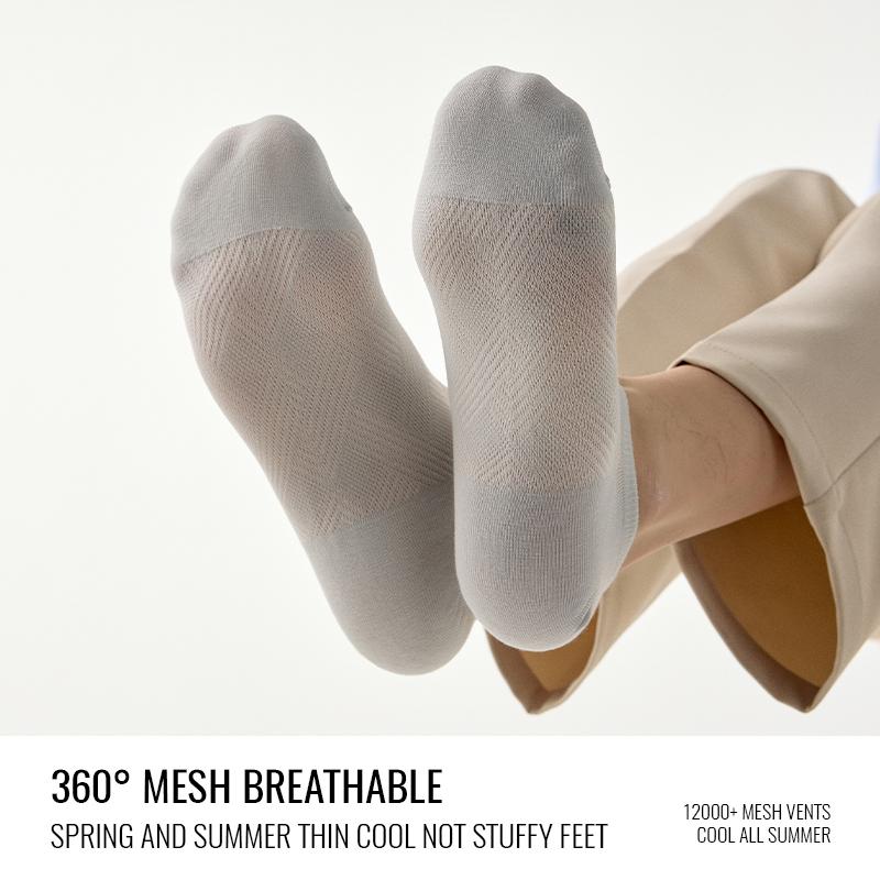 MiiOW Pure Cotton Short Sock Men Sport Non-Slip Invisible Ankle Sock Summer Anti Sweat Deodorant Breathable Business Dress Sock