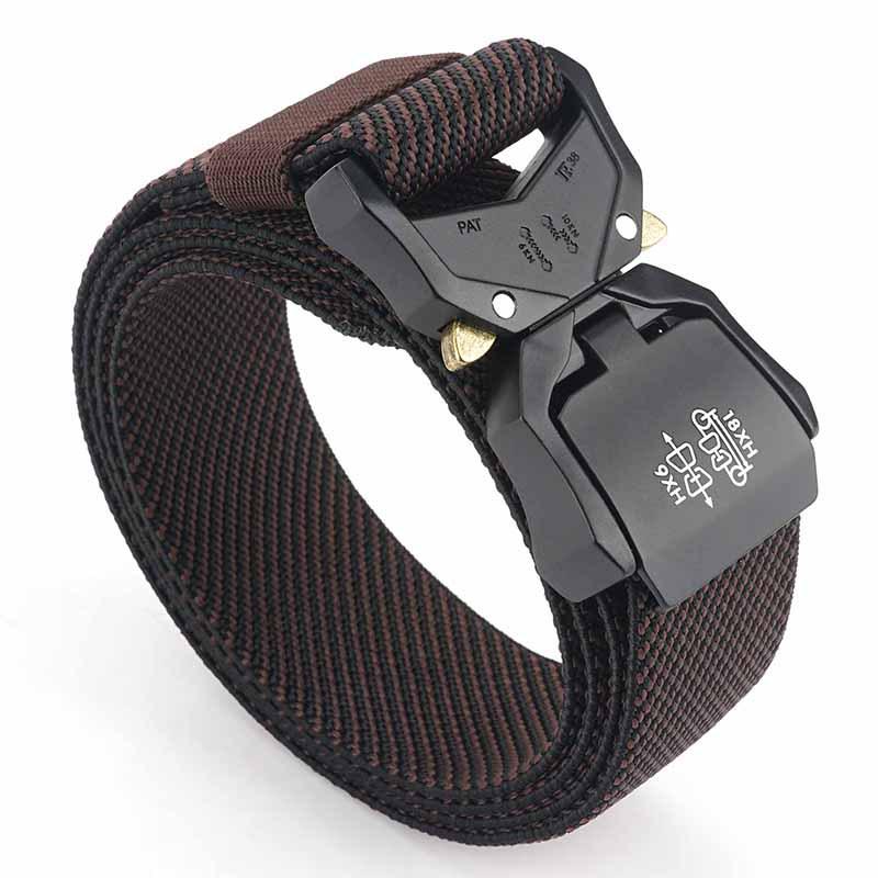 Men's Tactical Quick Release Aluminum Alloy Belt for Outdoor Sports & Military Enthusiasts