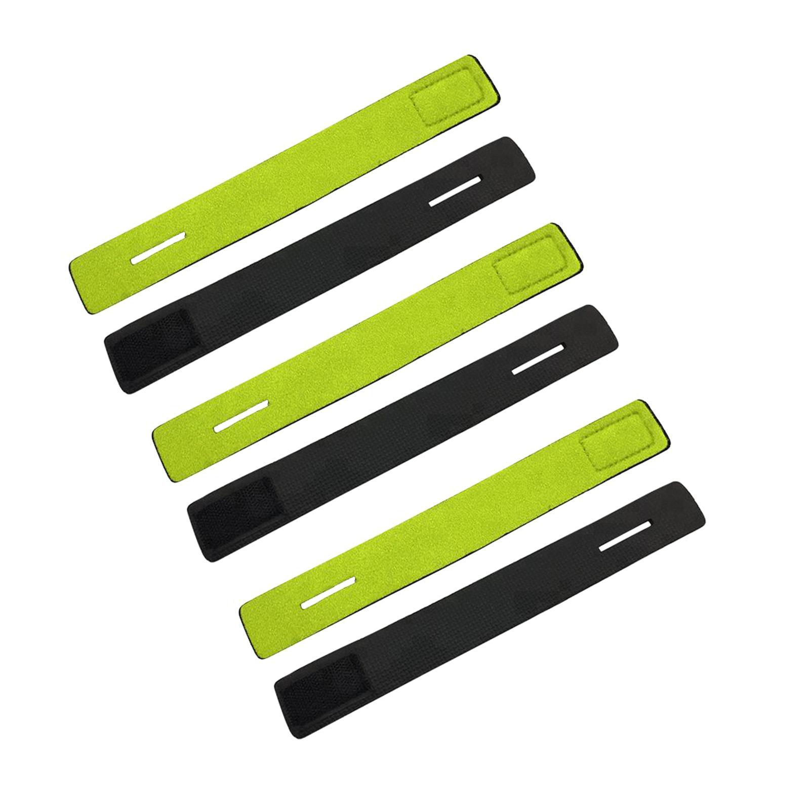 

6 шт. Ремни для удочек Регулируемые стяжки для удочек Пояс для удочек Эластичный ремешок для обертывания удочки Эластичные стяжки для удочек зелёный