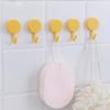5Pcs Self Adhesive Wall Hook Strong Without Drilling Coat Bag Bathroom Door Kitchen Towel Hanger Punch-free Plastic Hooks Home Storage Accessories