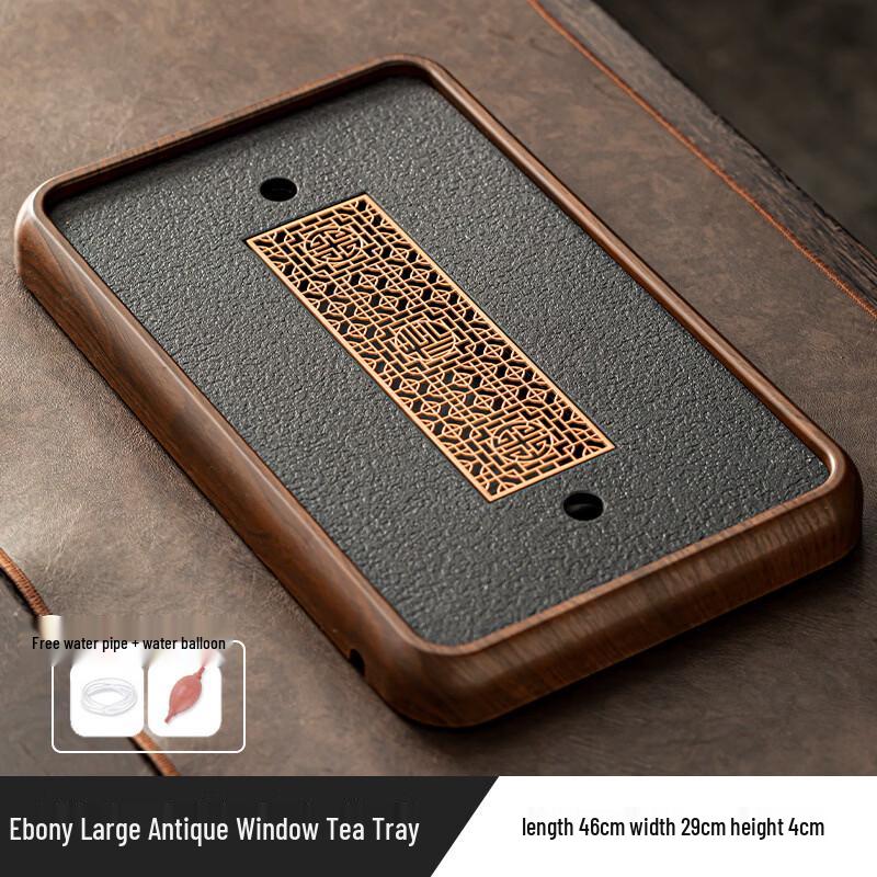 Chinese Style Ceramic Tea Set with Imitation Stone Tea Tray