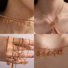 Yori 2Pcs Stainless Steel Zodiac Pendant Accessories for Women Charms Gold Color DIY Accessories Jewelry Making
