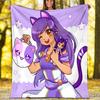 Coperta stampata a tema Aphmau - Perfetta per divano, letto, viaggi e uso all'aperto | Lavabile in lavatrice, accogliente e resistente.