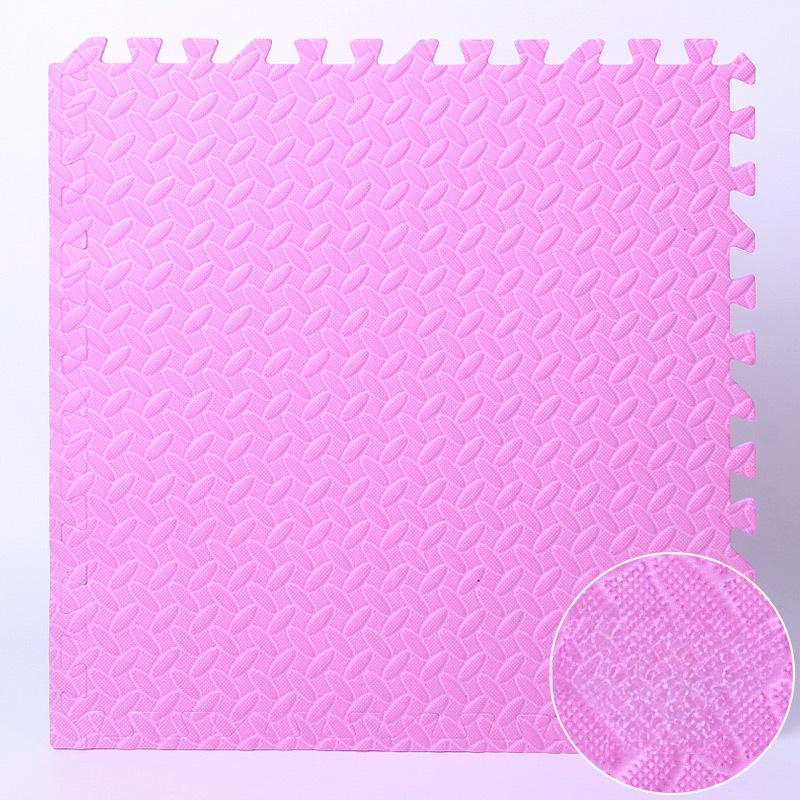 

Товсті підлогові пазли, килимки для вправ, килим з піноматеріалу EVA з переплетенням для килимків під тренажери, міцний нековзкий килим 8PCS рожевий