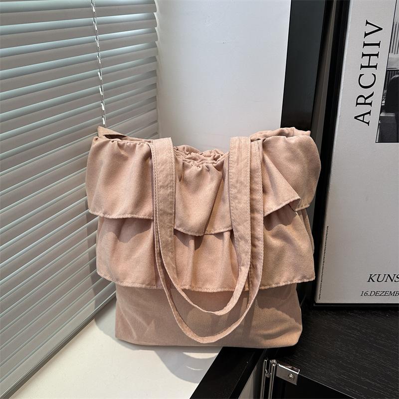 Skirt pleated personalized tote bag women's 2025 summer new niche bud bag single shoulder messenger bag wholesale