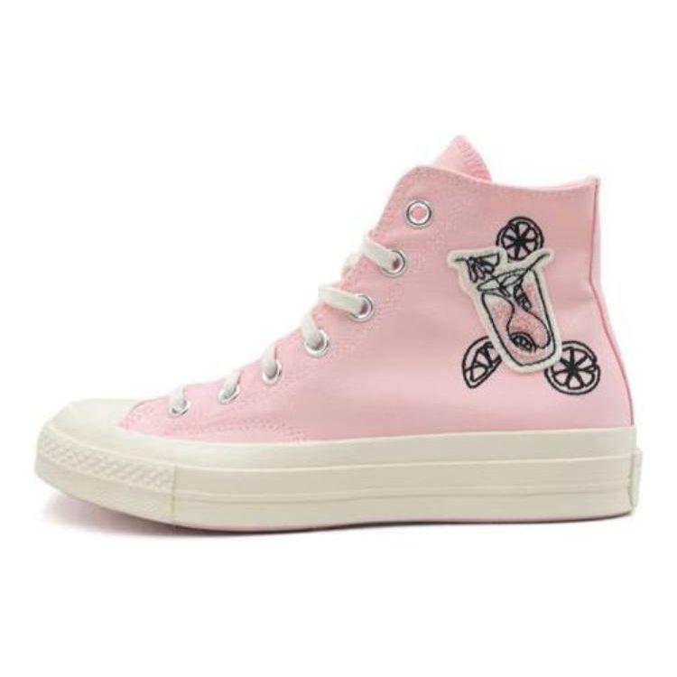 Converse 1970s Comfortable Fashion Breathable Lightweight High-Top Canvas Shoes Women Sneakers Pink A07558C