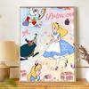 Disney Diamond Painting Kit, 5D Alice In Wonderland Wall Decoration Art Gift for Living Room, Bedroom, Study Room, Etc.