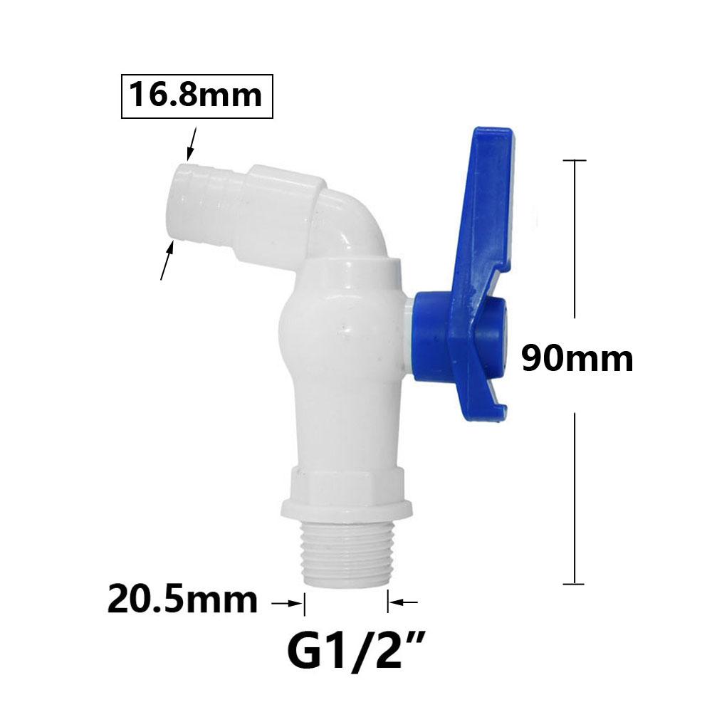 

60mm IBC Tank Adapter 1/2 3/4 Thread Valve Connection Plastic WaterBox Tap ConnectorsFor Home Garden Water Tank