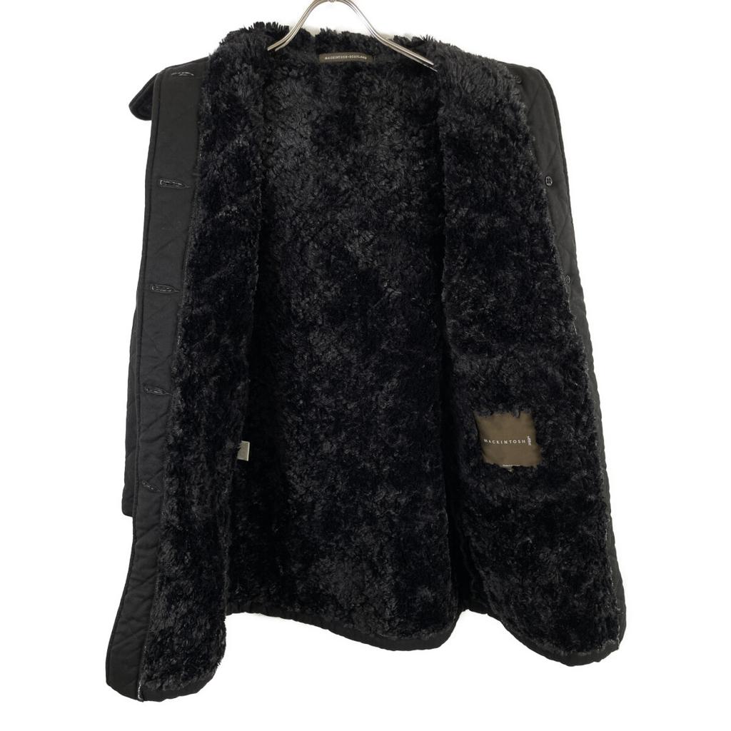 MACKINTOSH Black wool fur quilted jacket coat 34 blackUsed