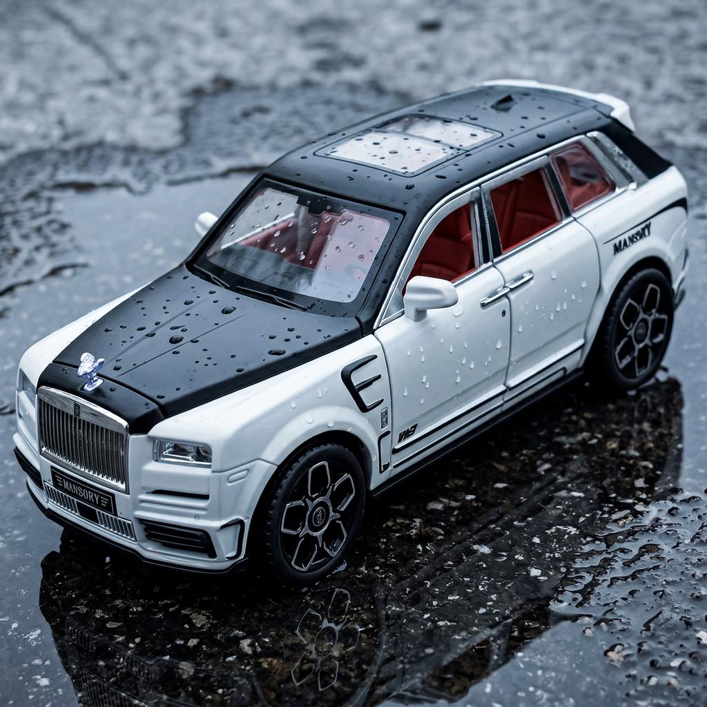1:24 Rolls Royce Cullinan Mansory Off Road SUV Alloy Metal Diecast Model Car Home Decoration Desktop Display Birthday Ornaments
