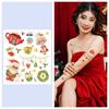 12/1 Sheets Waterproof But Removable Body Diy Art Glitter Christmas Fake Tattoo