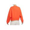 Nike Logo Print Crew Neck Pullover Sweatshirt Women Tops Orange DJ7666-869