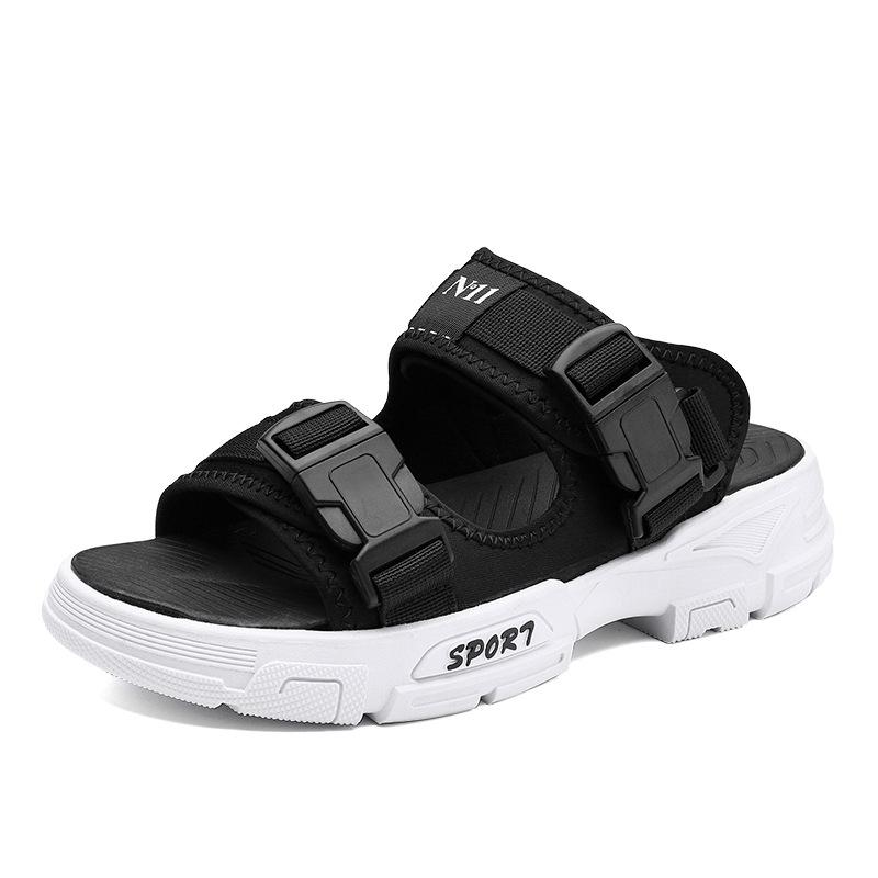 

Men s driving sandals new outdoor wear-resistant sports summer deodorant and non-slip two wear beach shoes flat men s shoes 39