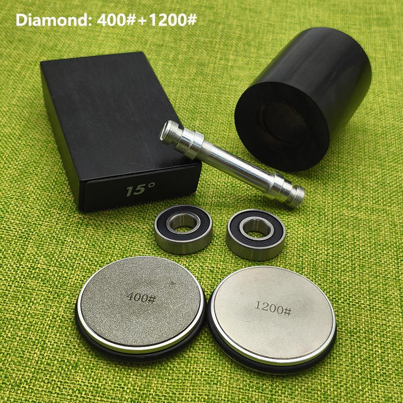 

Гострилка для ножів з роликом, двостороння алмазна точильна камінь, магнітний кутовий ролик 15-20° для кухні