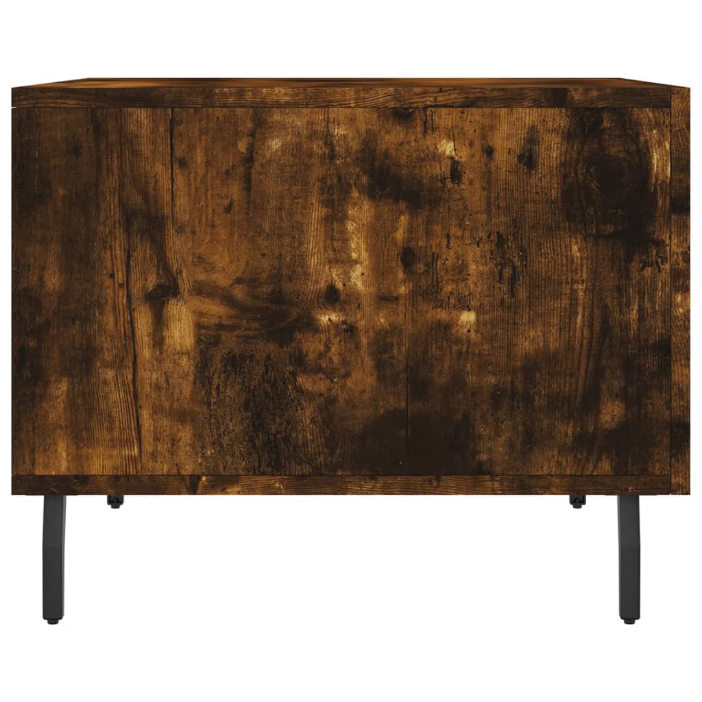 Coffee Tables (2 Pcs) Smoked Oak 50x50x40 Cm Engineered Wood