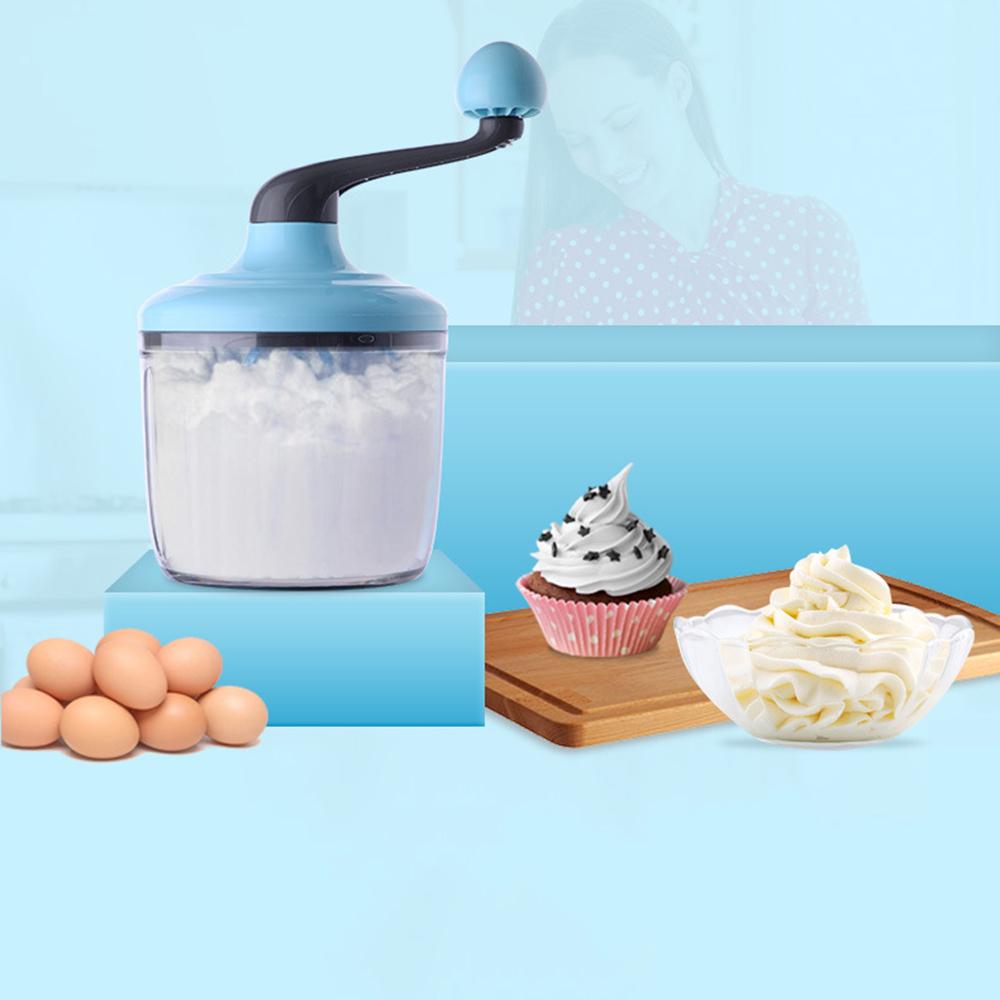 Buy Manual Egg Beater Hand Crank Mixer Handcranked Manual Plastic Egg