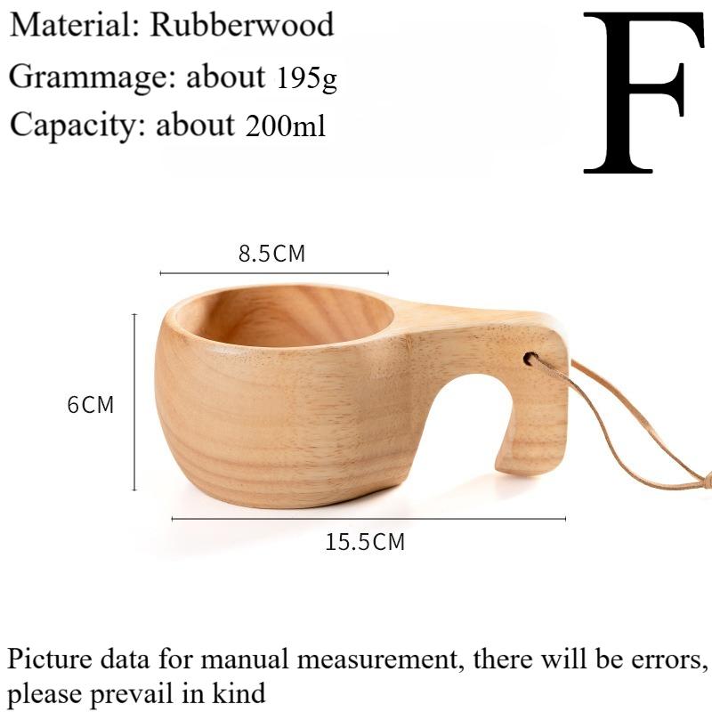Neu200ml Outdoor Holzbecher Campingbecher Kaffee Milchbecher Tassen Akazienholz Trinkgeschirr Bushcraft Artefakt Küche Zuhause Holzhandwerk