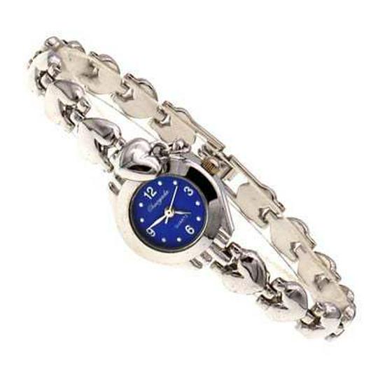 Popular Love Heart Women's Watch with Diamond-set Stainless Steel Bracelet - Fashionable Design