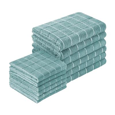 Plaid Kitchen Towel Set: Soft, Absorbent, Lint-Free, Vacuum Sealed.